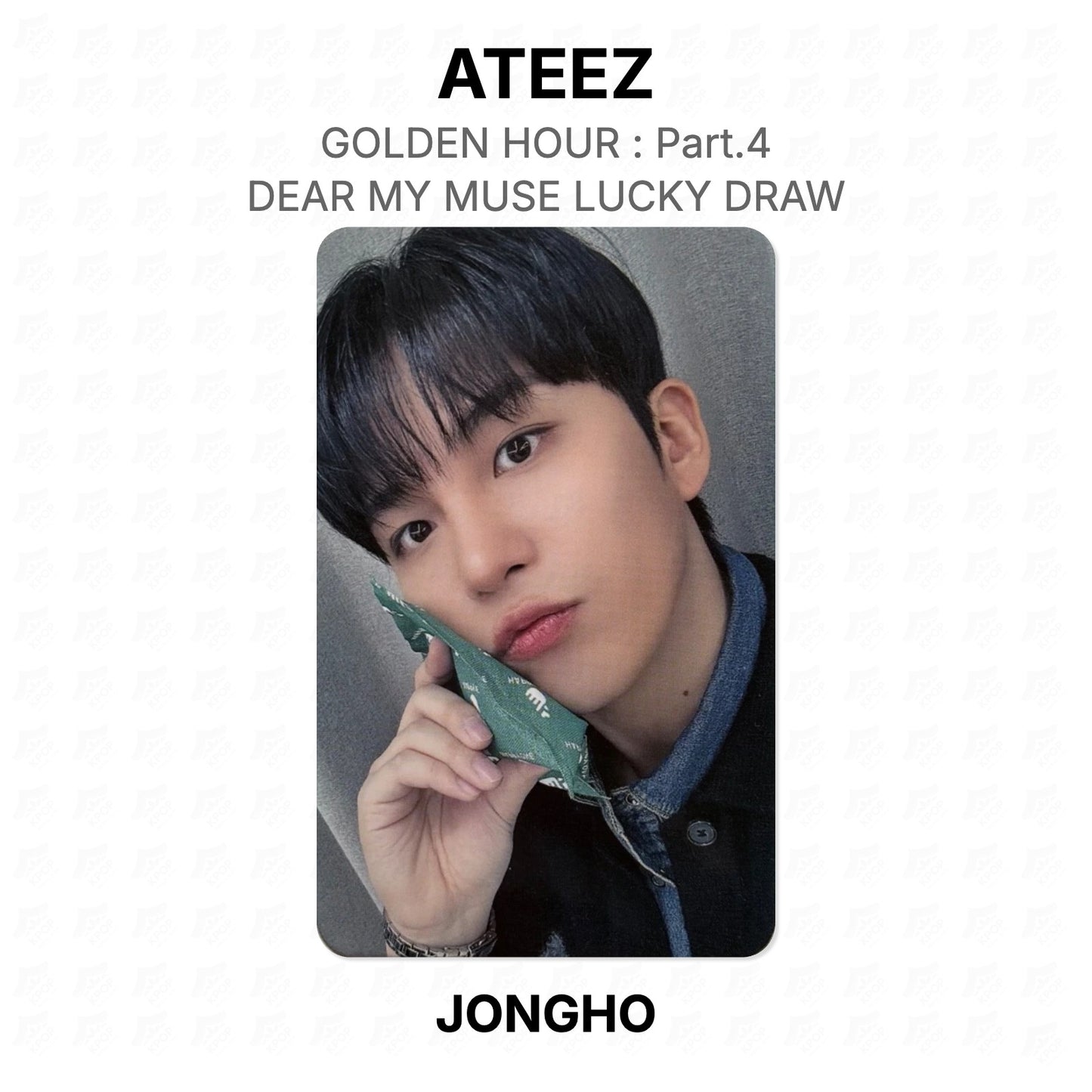 ATEEZ GOLDEN HOUR : Part.4 DEAR MY MUSE LUCKY DRAW Official Photocard