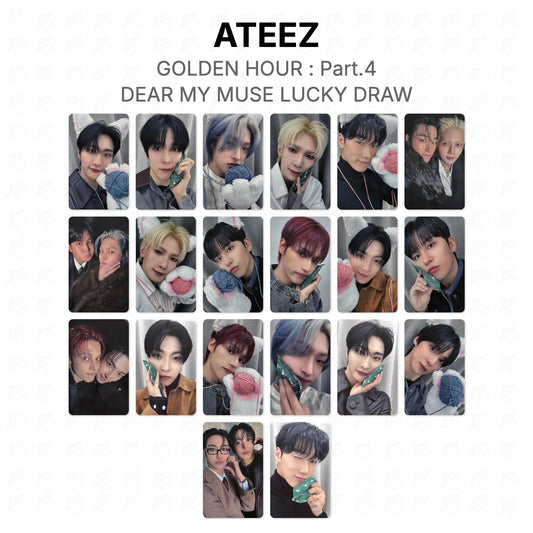 ATEEZ GOLDEN HOUR : Part.4 DEAR MY MUSE LUCKY DRAW Official Photocard