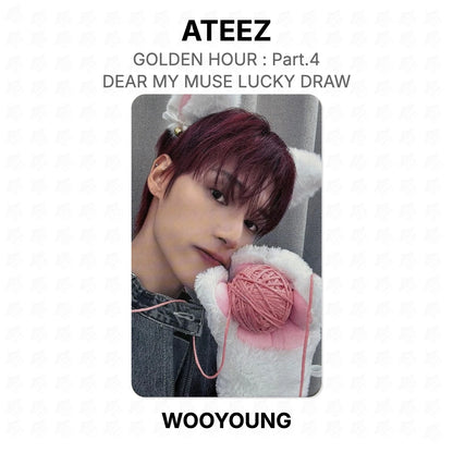 ATEEZ GOLDEN HOUR : Part.4 DEAR MY MUSE LUCKY DRAW Official Photocard