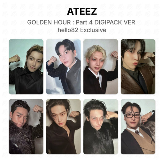 ATEEZ GOLDEN HOUR : Part.4 DIGIPACK VER. hello82 Exclusive Official Photocard