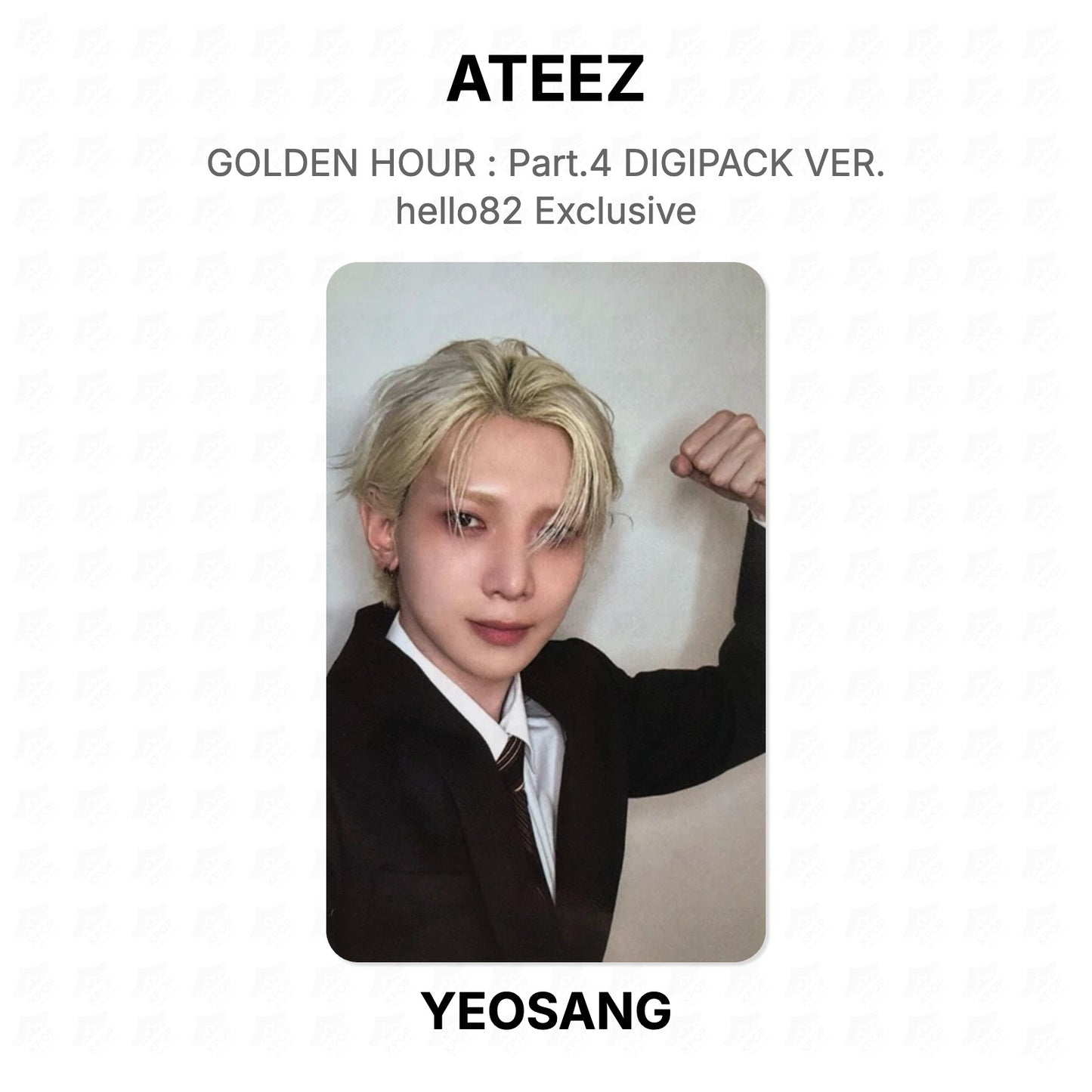 ATEEZ GOLDEN HOUR : Part.4 DIGIPACK VER. hello82 Exclusive Official Photocard
