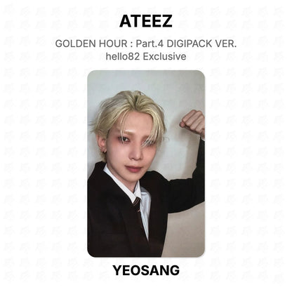 ATEEZ GOLDEN HOUR : Part.4 DIGIPACK VER. hello82 Exclusive Official Photocard