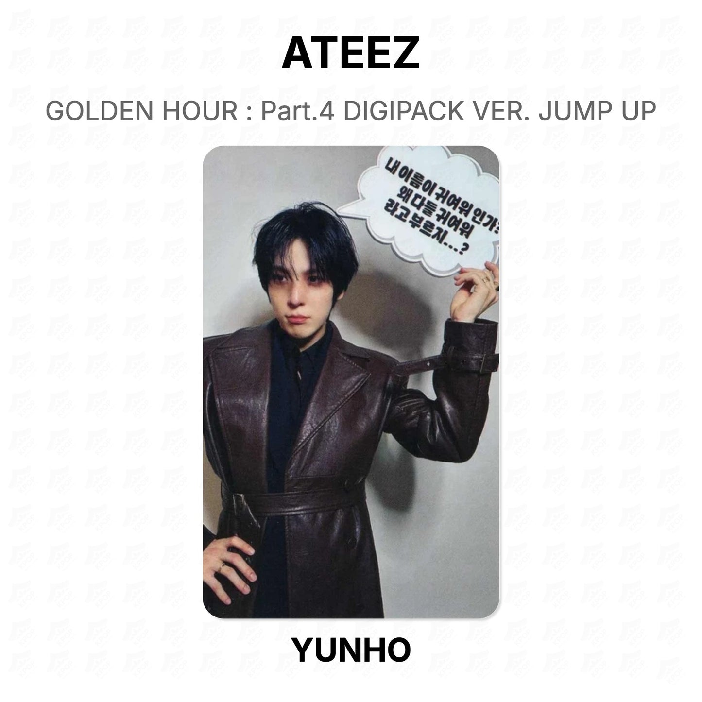 ATEEZ GOLDEN HOUR : Part.4 DIGIPACK VER. JUMP UP Official Photocard