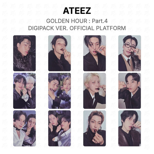 ATEEZ GOLDEN HOUR : Part.4 DIGIPACK VER. OFFICIAL PLATFORM Official Photocard