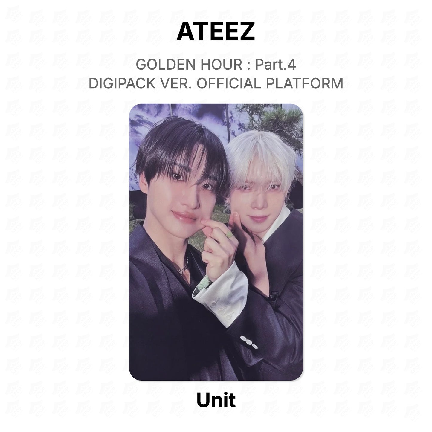 ATEEZ GOLDEN HOUR : Part.4 DIGIPACK VER. OFFICIAL PLATFORM Official Photocard