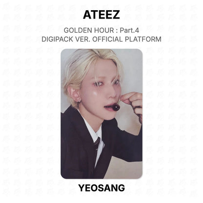 ATEEZ GOLDEN HOUR : Part.4 DIGIPACK VER. OFFICIAL PLATFORM Official Photocard
