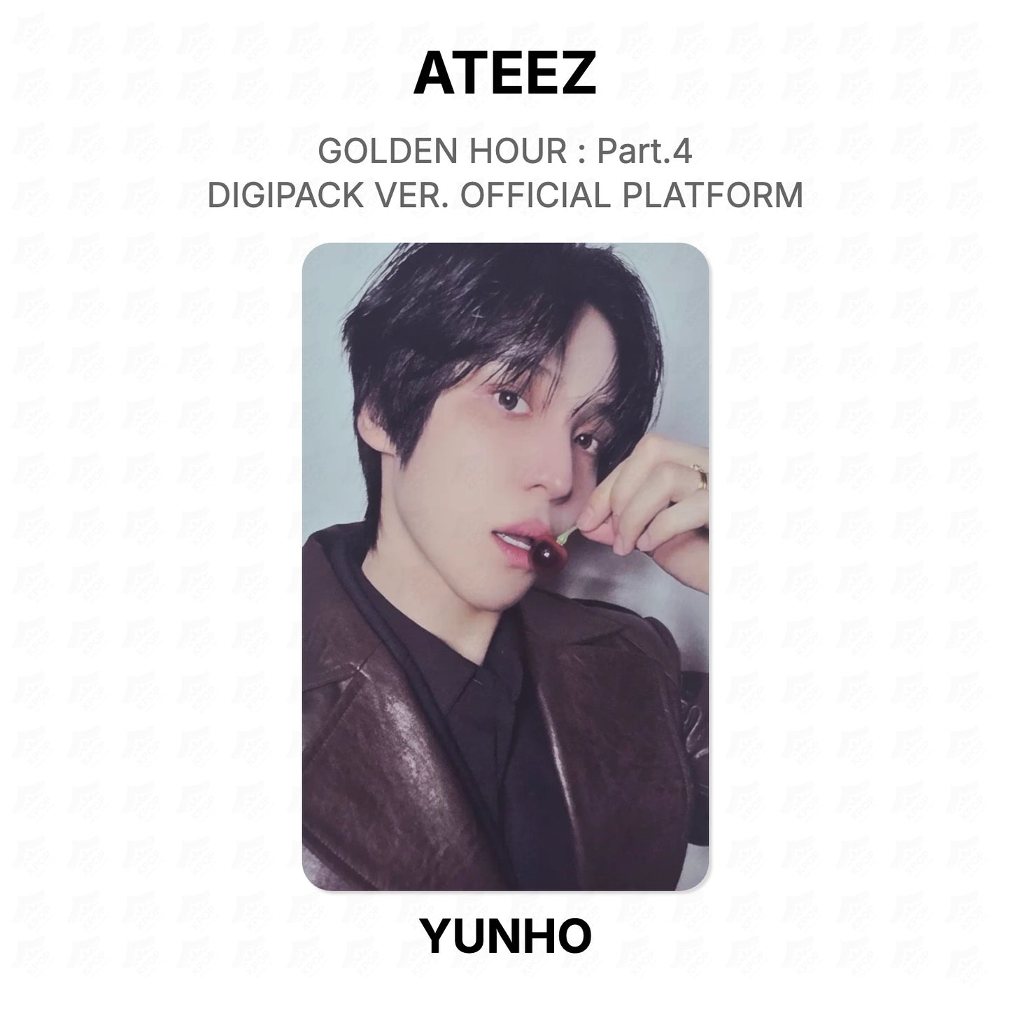 ATEEZ GOLDEN HOUR : Part.4 DIGIPACK VER. OFFICIAL PLATFORM Official Photocard