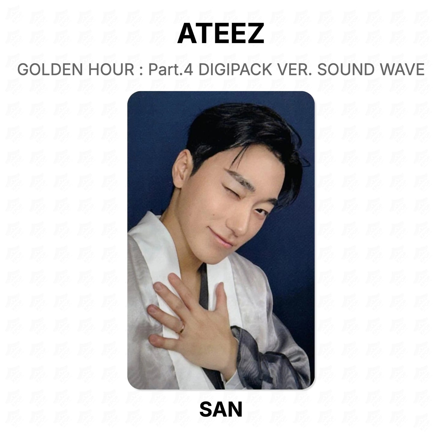 ATEEZ GOLDEN HOUR : Part.4 DIGIPACK VER. SOUND WAVE Official Photocard