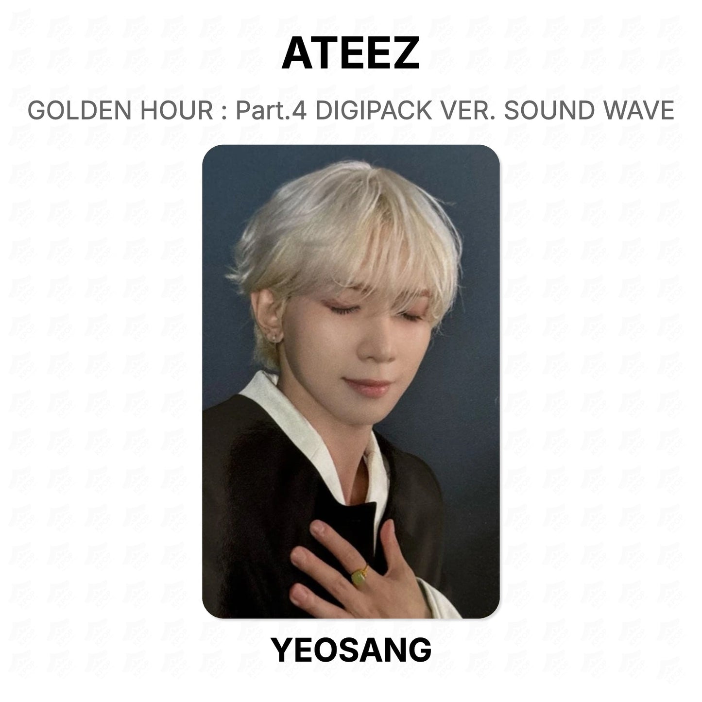 ATEEZ GOLDEN HOUR : Part.4 DIGIPACK VER. SOUND WAVE Official Photocard