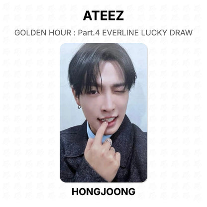 ATEEZ GOLDEN HOUR : Part.4 EVERLINE LUCKY DRAW Official Photocard