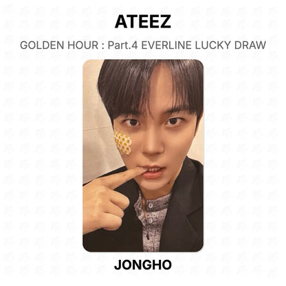 ATEEZ GOLDEN HOUR : Part.4 EVERLINE LUCKY DRAW Official Photocard