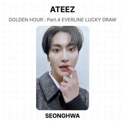 ATEEZ GOLDEN HOUR : Part.4 EVERLINE LUCKY DRAW Official Photocard