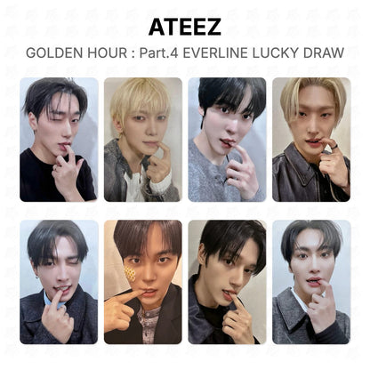 ATEEZ GOLDEN HOUR : Part.4 EVERLINE LUCKY DRAW Official Photocard