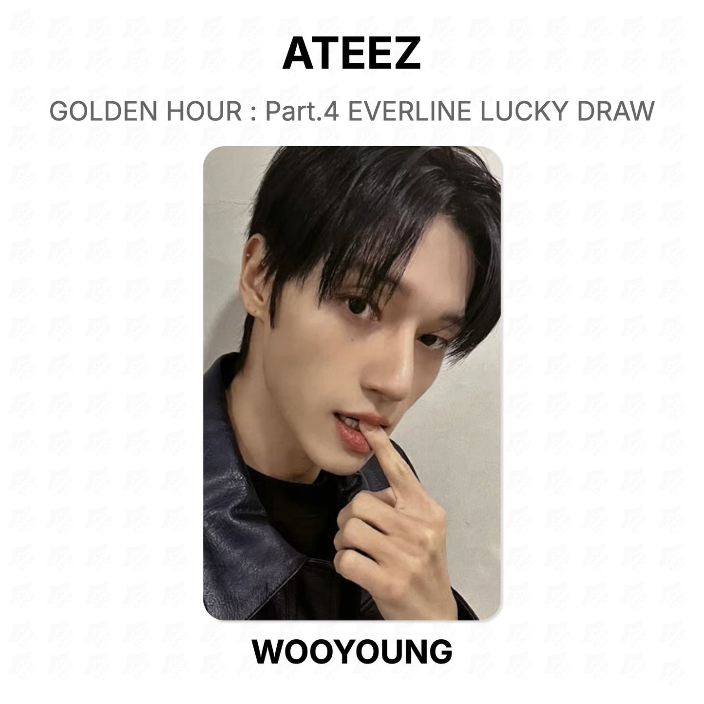 ATEEZ GOLDEN HOUR : Part.4 EVERLINE LUCKY DRAW Official Photocard
