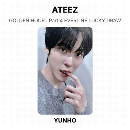 ATEEZ GOLDEN HOUR : Part.4 EVERLINE LUCKY DRAW Official Photocard