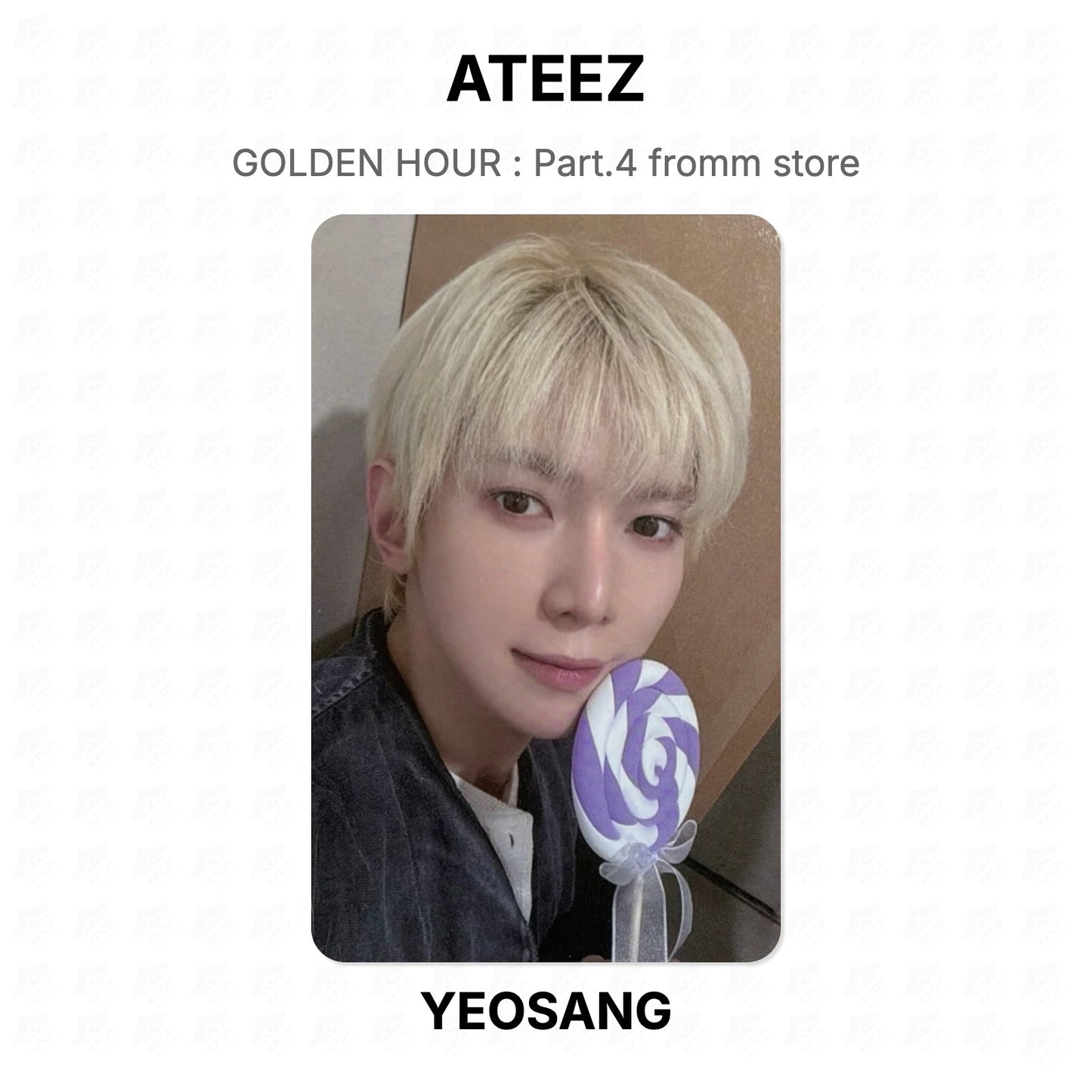 ATEEZ GOLDEN HOUR : Part.4 fromm store Official Photocard