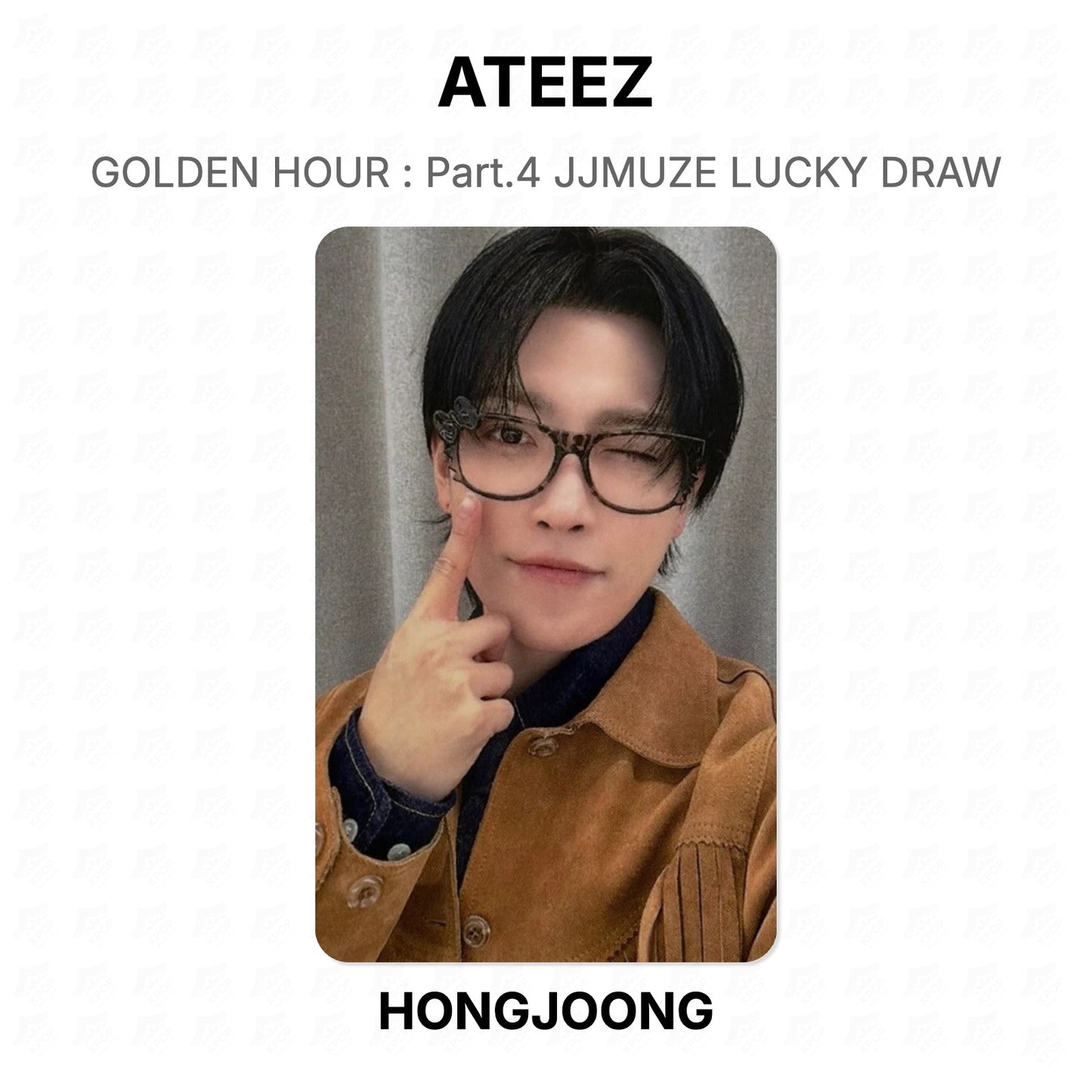 ATEEZ GOLDEN HOUR : Part.4 JJMUZE LUCKY DRAW Official Photocard