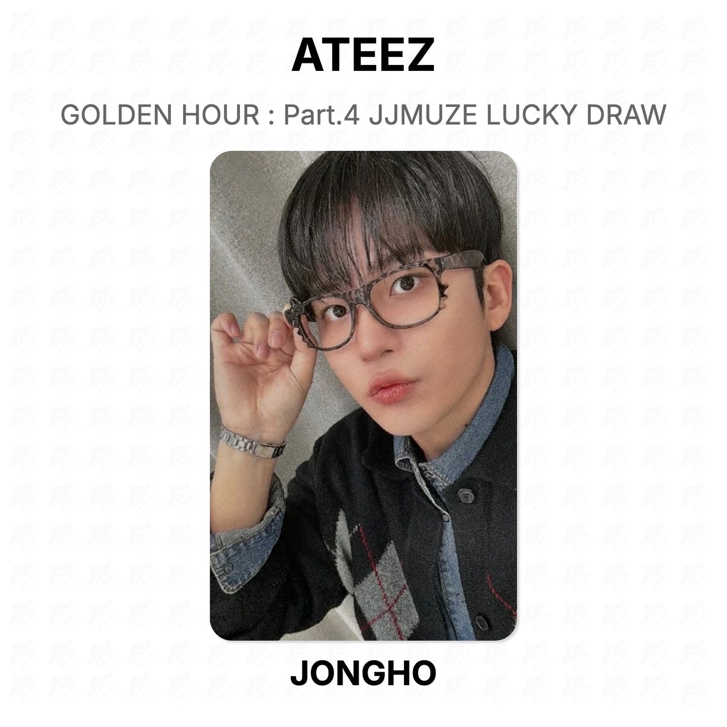 ATEEZ GOLDEN HOUR : Part.4 JJMUZE LUCKY DRAW Official Photocard