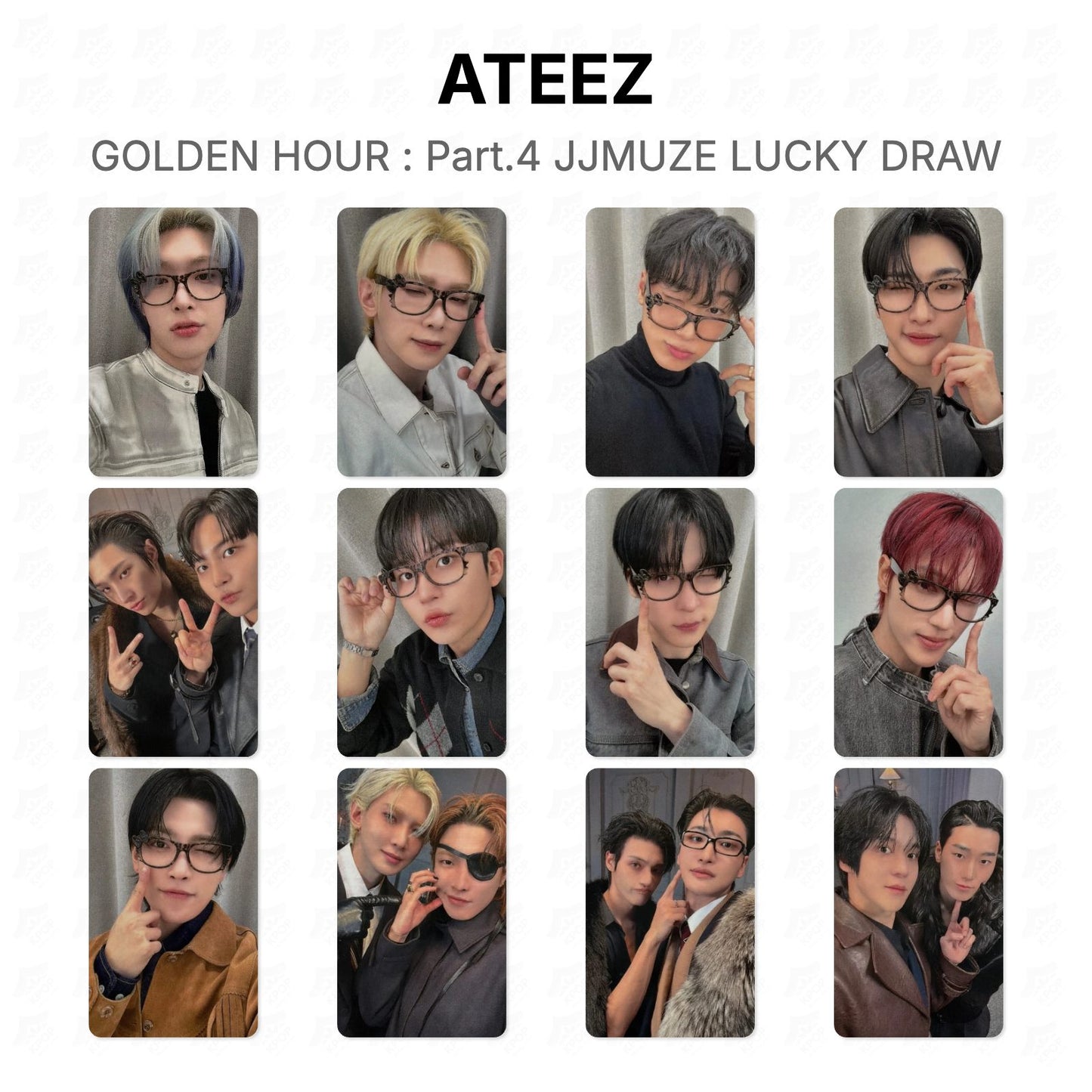 ATEEZ GOLDEN HOUR : Part.4 JJMUZE LUCKY DRAW Official Photocard