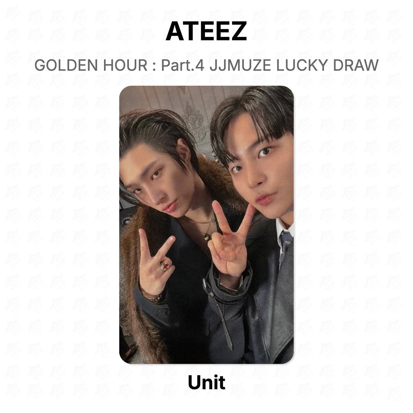 ATEEZ GOLDEN HOUR : Part.4 JJMUZE LUCKY DRAW Official Photocard