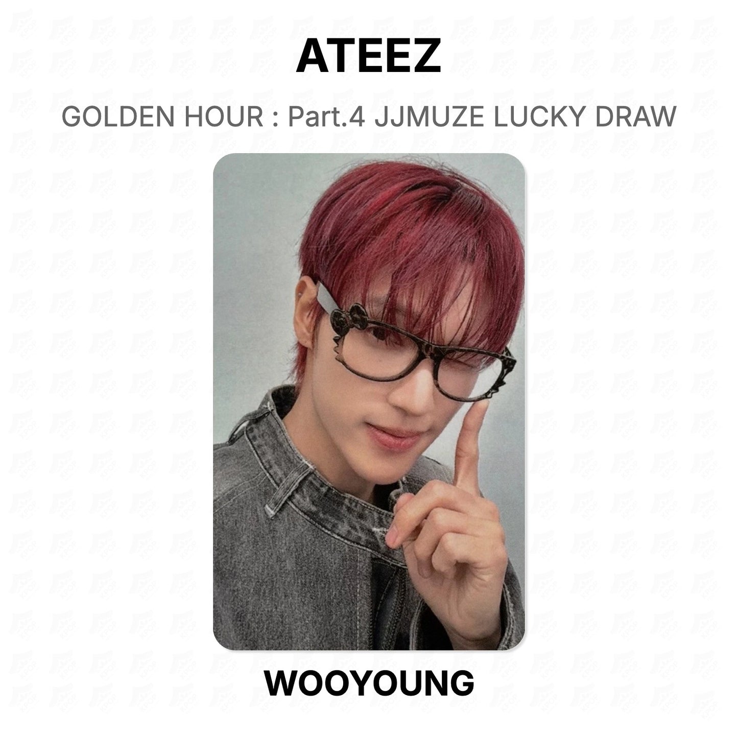 ATEEZ GOLDEN HOUR : Part.4 JJMUZE LUCKY DRAW Official Photocard