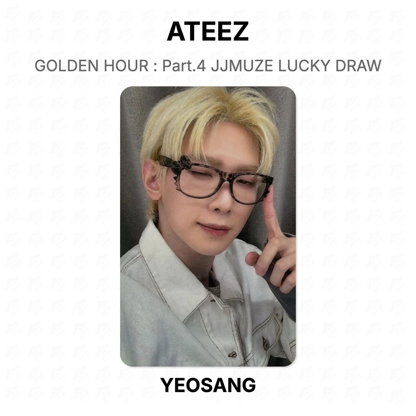 ATEEZ GOLDEN HOUR : Part.4 JJMUZE LUCKY DRAW Official Photocard