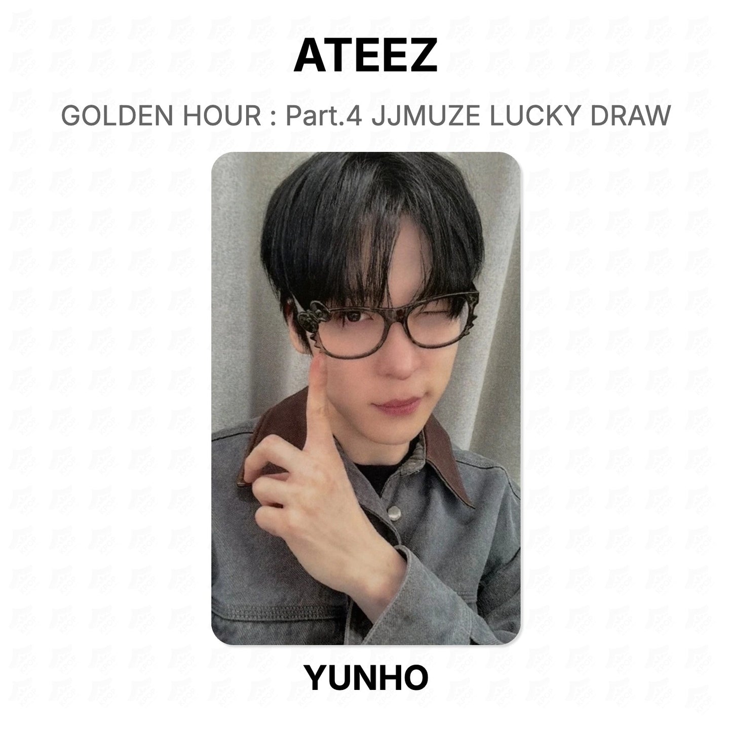 ATEEZ GOLDEN HOUR : Part.4 JJMUZE LUCKY DRAW Official Photocard