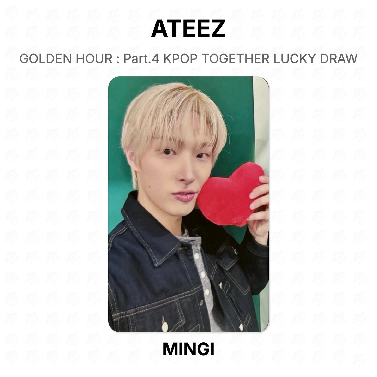 ATEEZ GOLDEN HOUR : Part.4 KPOP TOGETHER LUCKY DRAW Official Photocard
