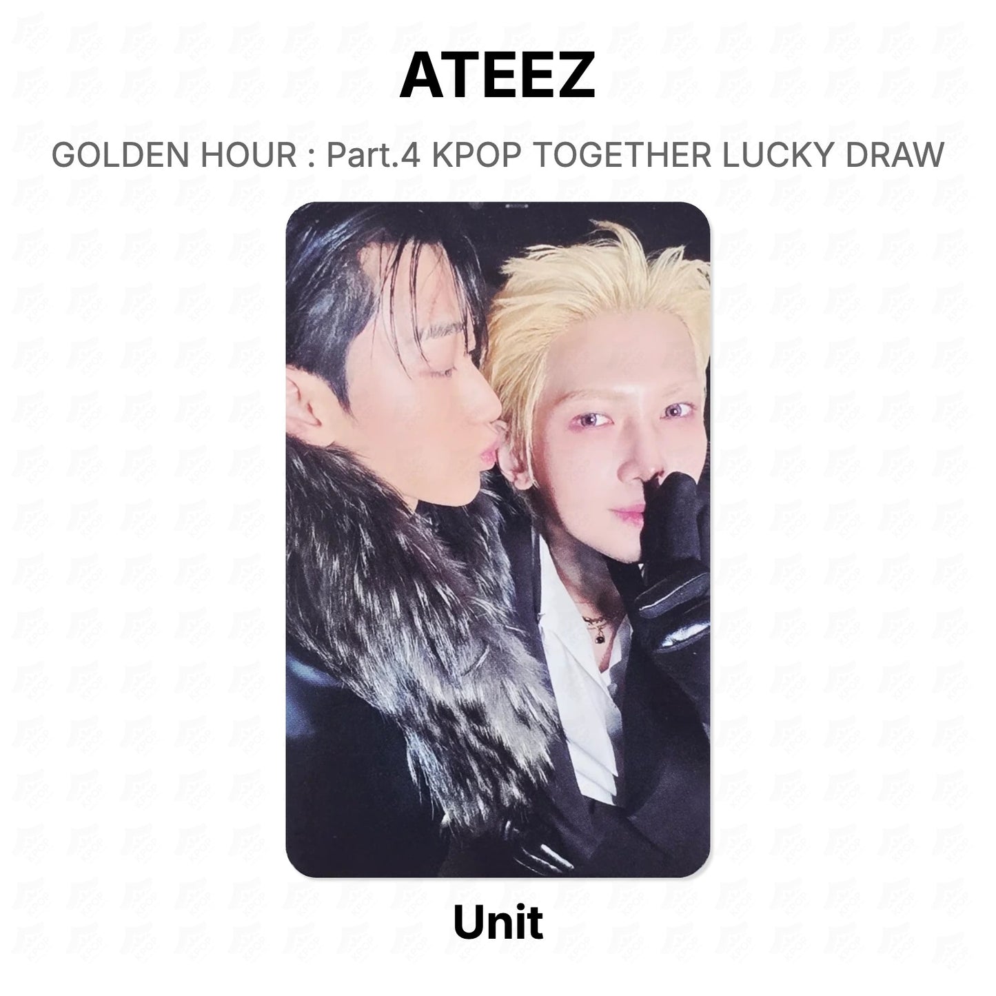 ATEEZ GOLDEN HOUR : Part.4 KPOP TOGETHER LUCKY DRAW Official Photocard