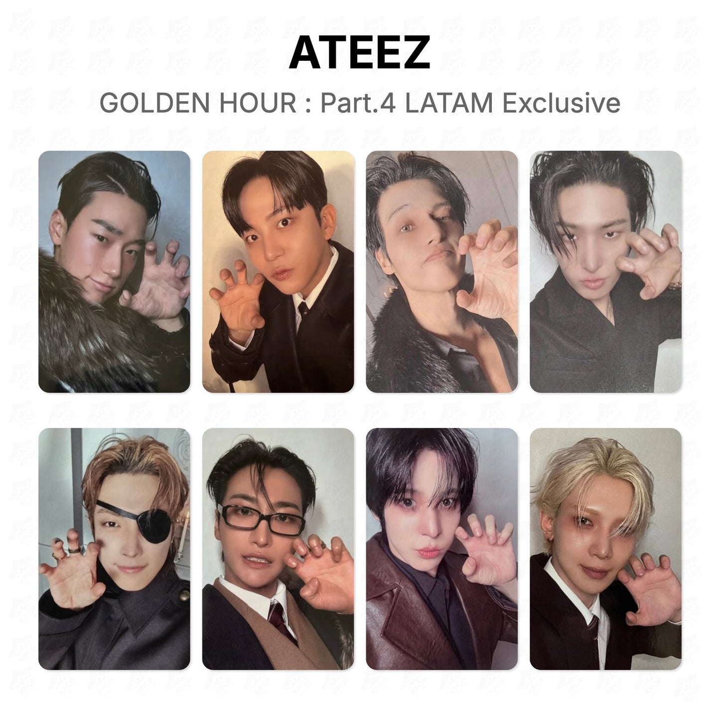 ATEEZ GOLDEN HOUR : Part.4 LATAM Exclusive Official Photocard