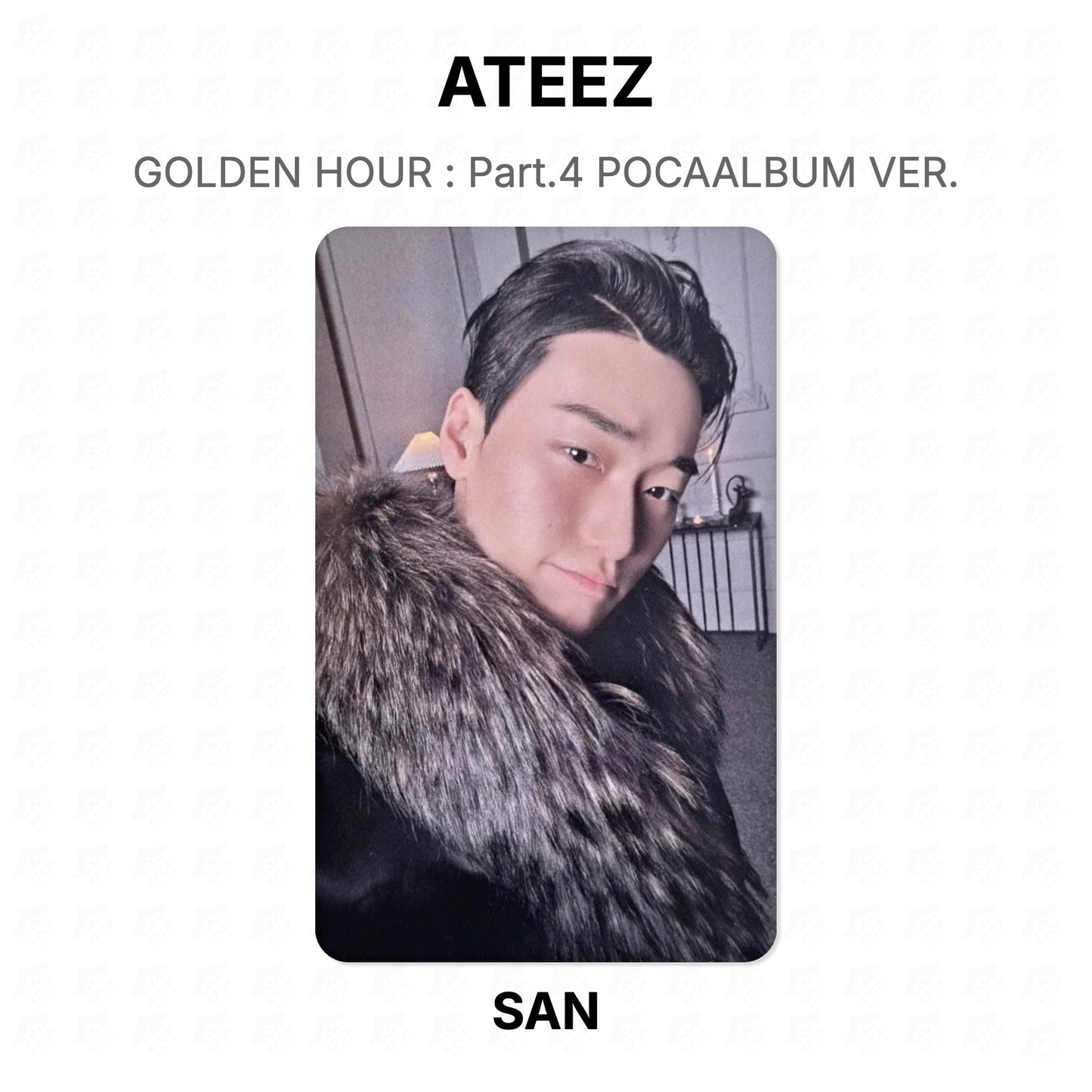 ATEEZ GOLDEN HOUR : Part.4 POCAALBUM VER. Official Photocard