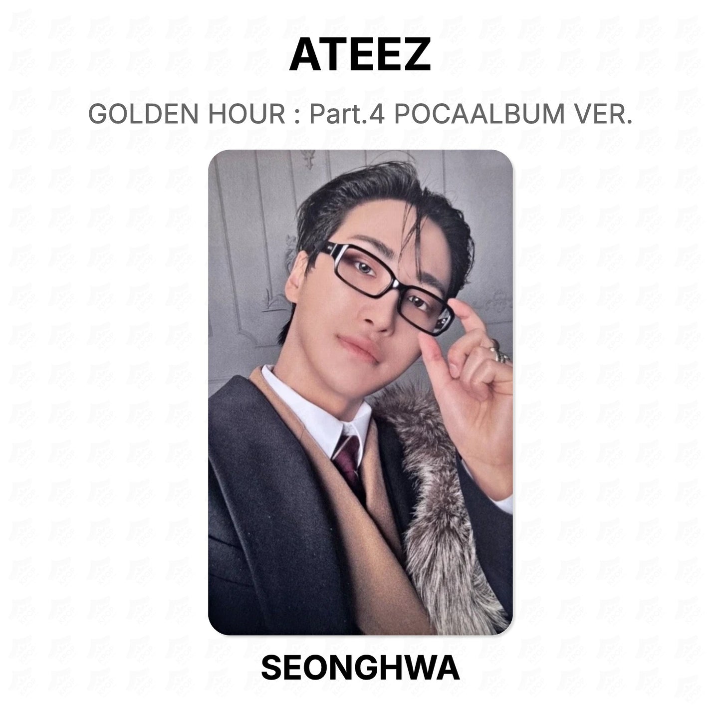 ATEEZ GOLDEN HOUR : Part.4 POCAALBUM VER. Official Photocard