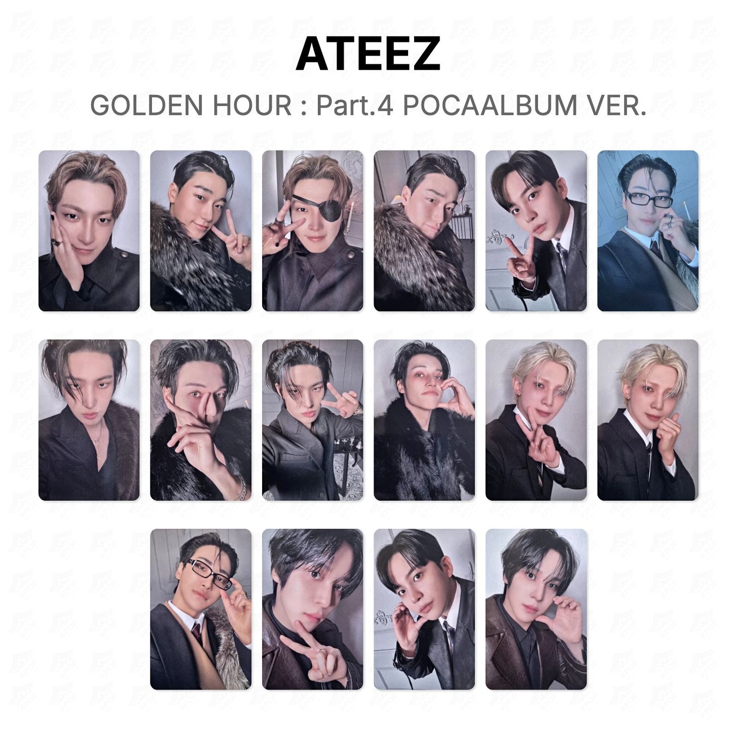 ATEEZ GOLDEN HOUR : Part.4 POCAALBUM VER. Official Photocard