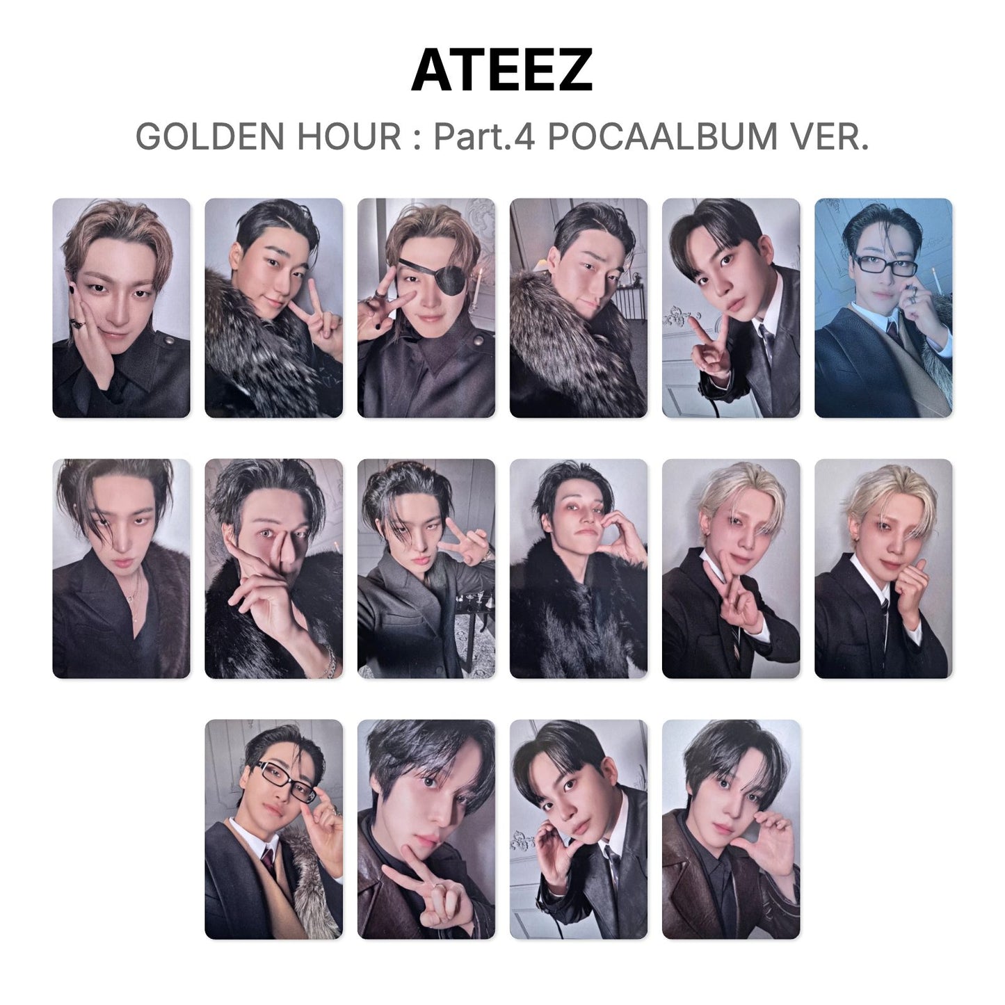 ATEEZ GOLDEN HOUR : Part.4 POCAALBUM VER. Official Photocard