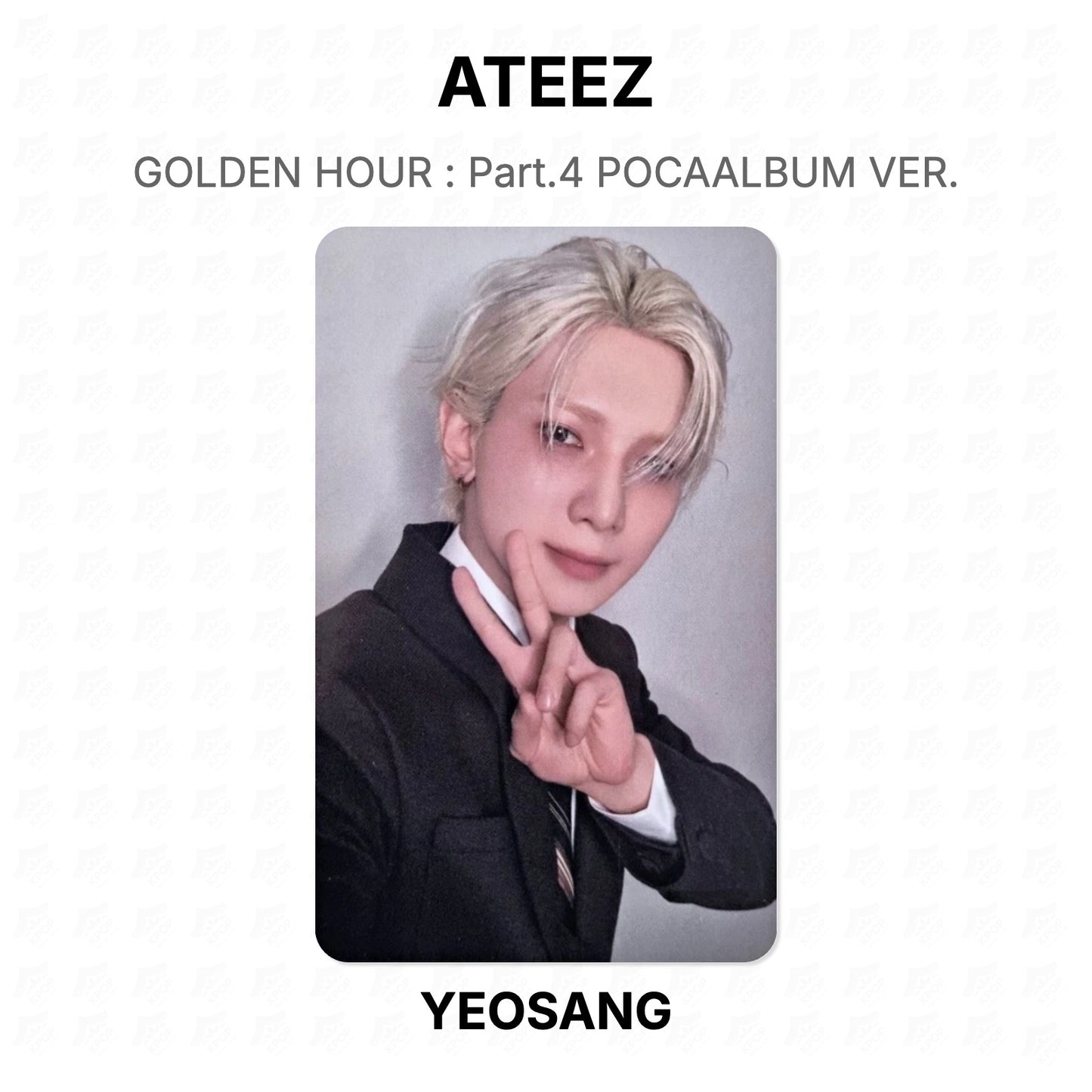 ATEEZ GOLDEN HOUR : Part.4 POCAALBUM VER. Official Photocard