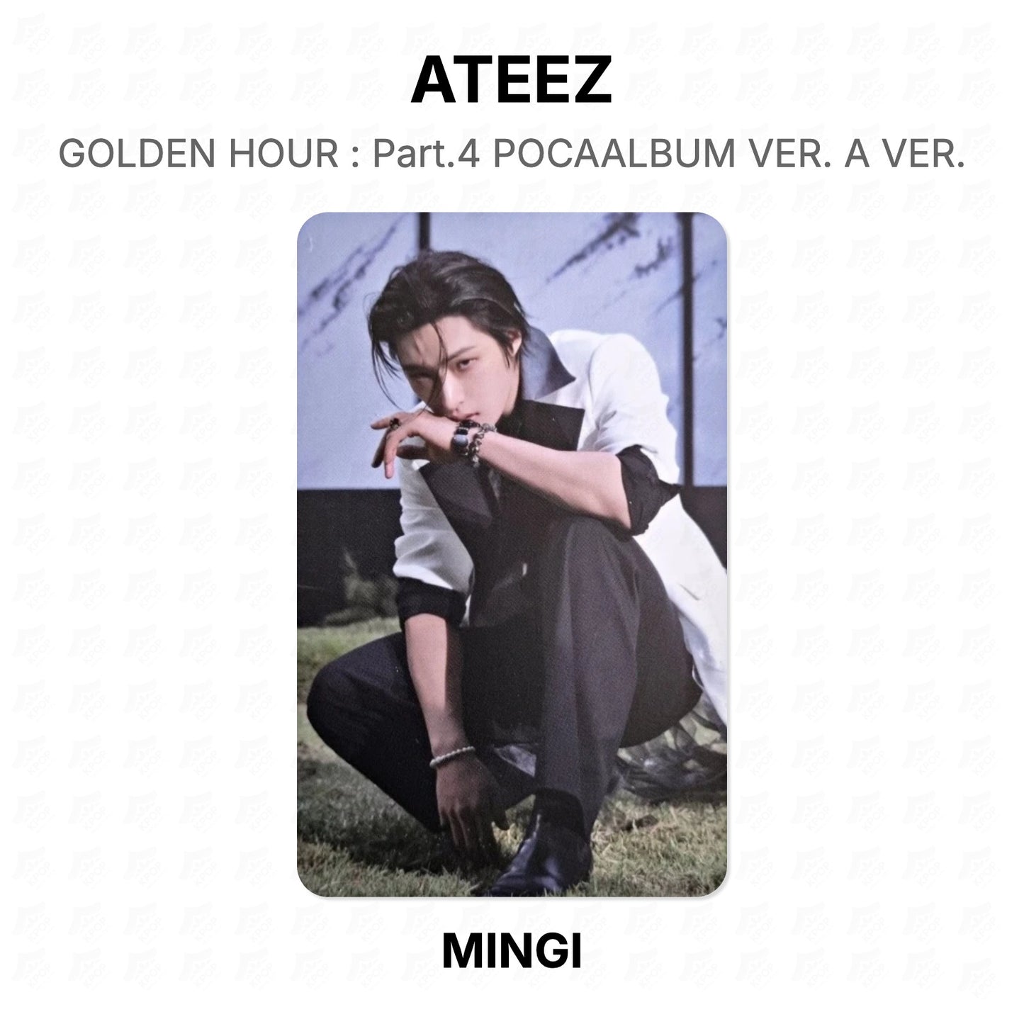 ATEEZ GOLDEN HOUR : Part.4 POCAALBUM VER. A VER. Official Photocard