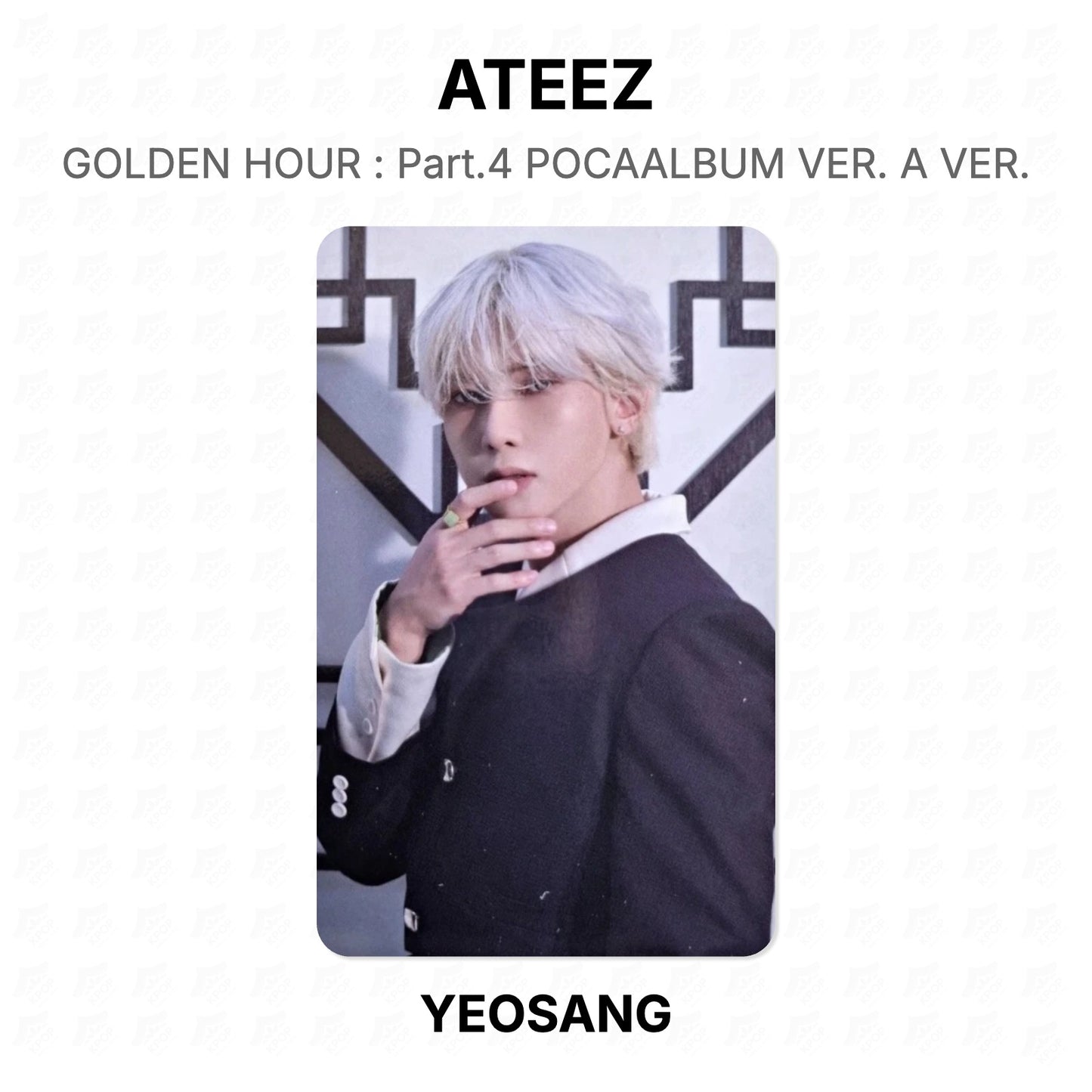 ATEEZ GOLDEN HOUR : Part.4 POCAALBUM VER. A VER. Official Photocard