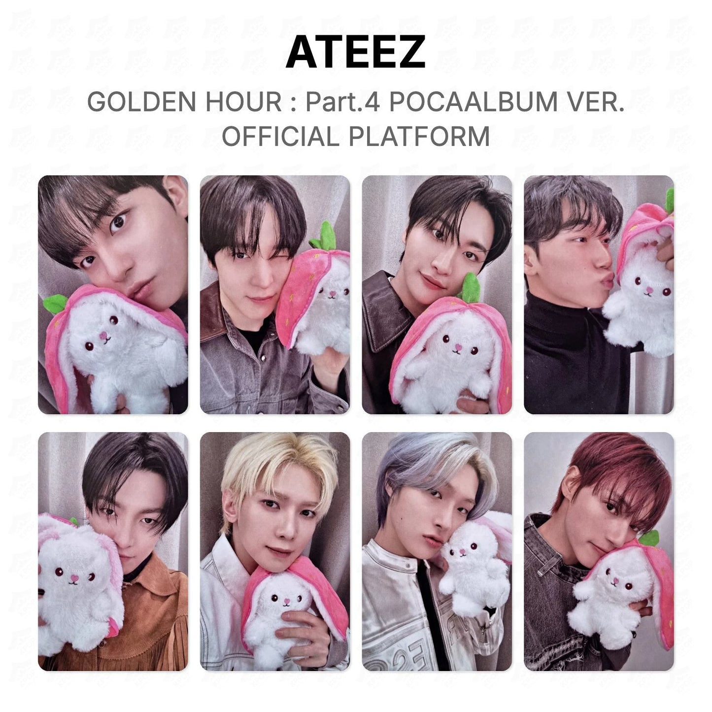 ATEEZ GOLDEN HOUR : Part.4 POCAALBUM VER. OFFICIAL PLATFORM Official Photocard