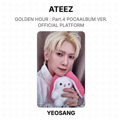 ATEEZ GOLDEN HOUR : Part.4 POCAALBUM VER. OFFICIAL PLATFORM Official Photocard