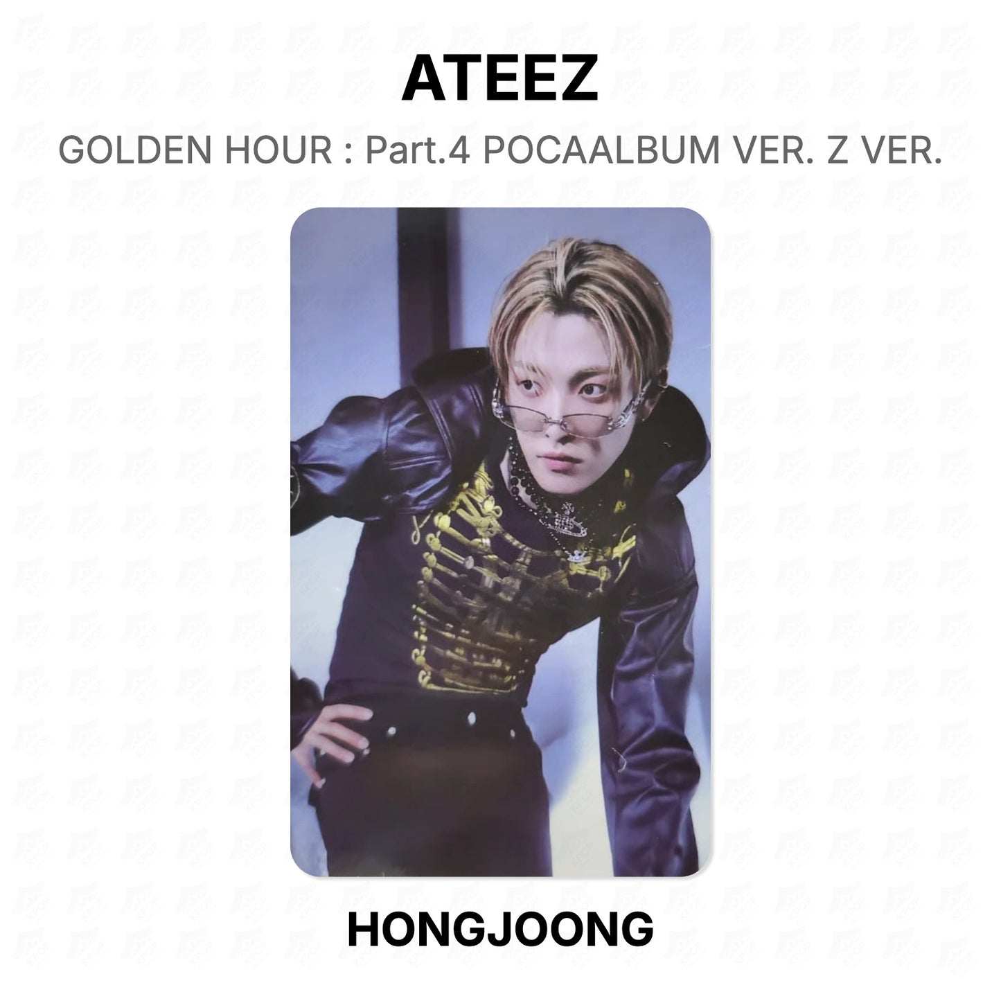 ATEEZ GOLDEN HOUR : Part.4 POCAALBUM VER. Z VER. Official Photocard