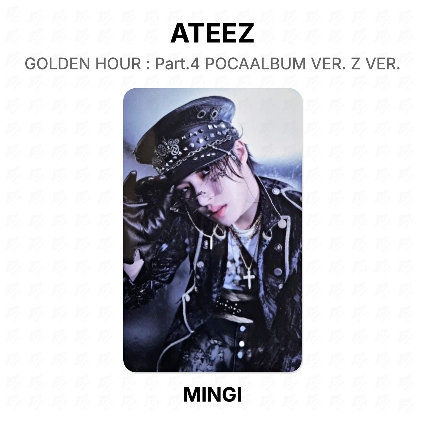 ATEEZ GOLDEN HOUR : Part.4 POCAALBUM VER. Z VER. Official Photocard