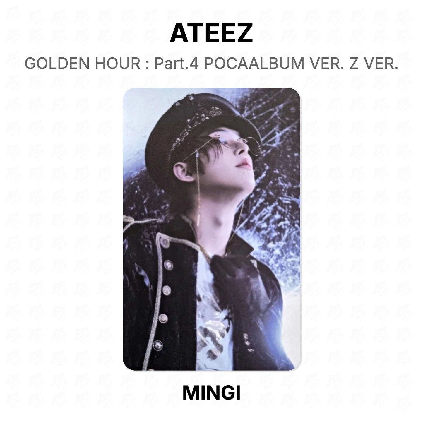ATEEZ GOLDEN HOUR : Part.4 POCAALBUM VER. Z VER. Official Photocard