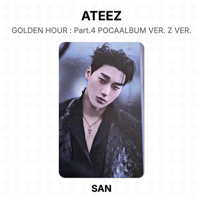 ATEEZ GOLDEN HOUR : Part.4 POCAALBUM VER. Z VER. Official Photocard