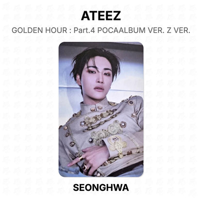 ATEEZ GOLDEN HOUR : Part.4 POCAALBUM VER. Z VER. Official Photocard