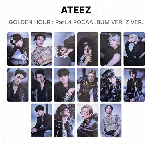 ATEEZ GOLDEN HOUR : Part.4 POCAALBUM VER. Z VER. Official Photocard