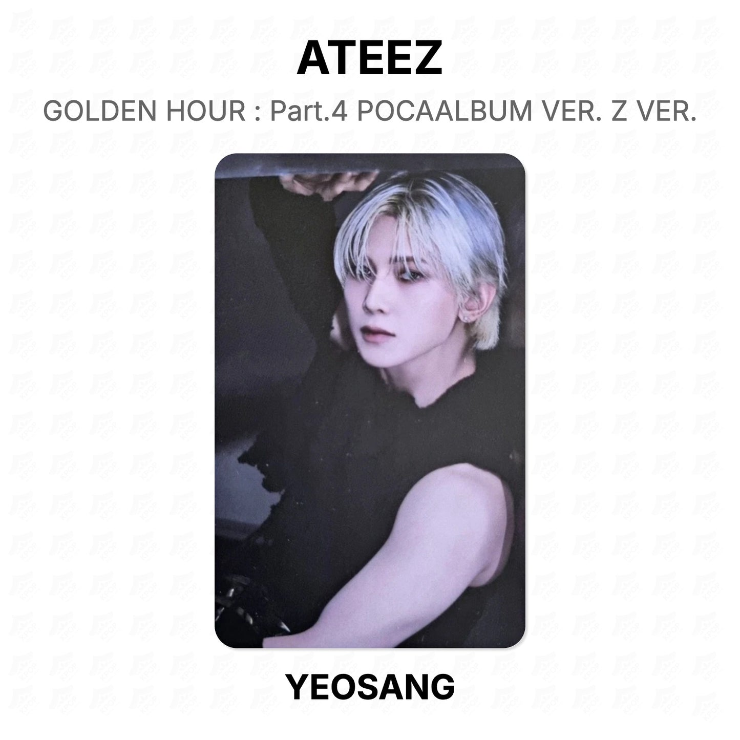 ATEEZ GOLDEN HOUR : Part.4 POCAALBUM VER. Z VER. Official Photocard