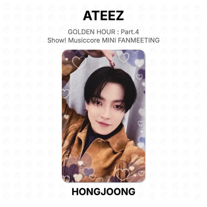 ATEEZ GOLDEN HOUR : Part.4 Show! Musiccore MINI FANMEETING Official Photocard