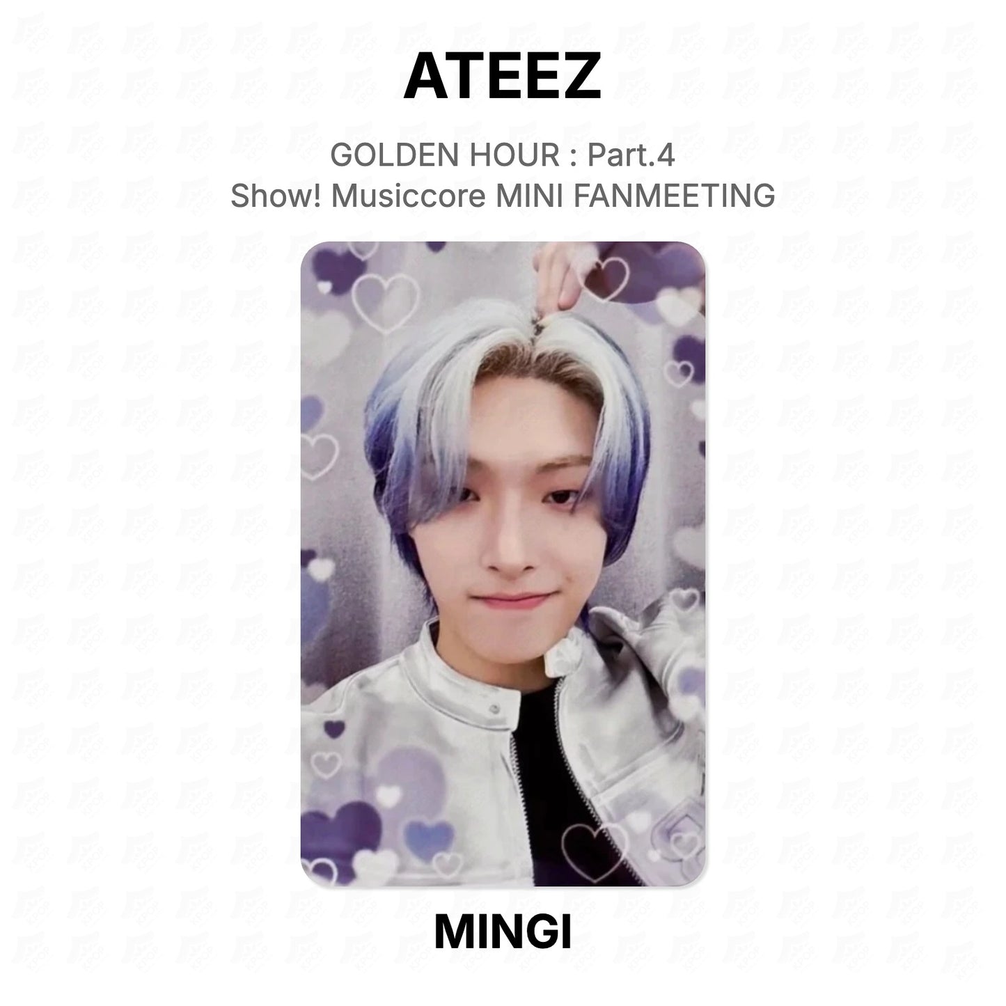 ATEEZ GOLDEN HOUR : Part.4 Show! Musiccore MINI FANMEETING Official Photocard