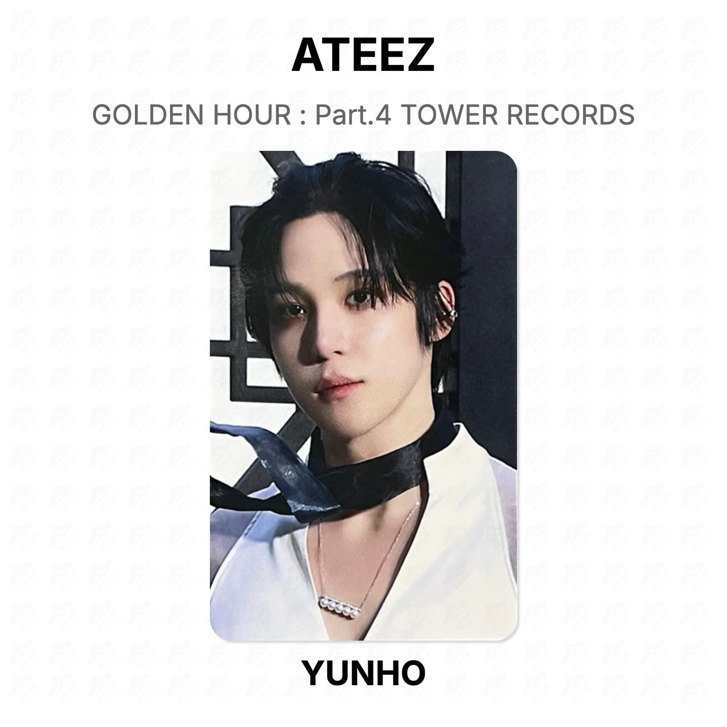 ATEEZ GOLDEN HOUR : Part.4 TOWER RECORDS Official Photocard