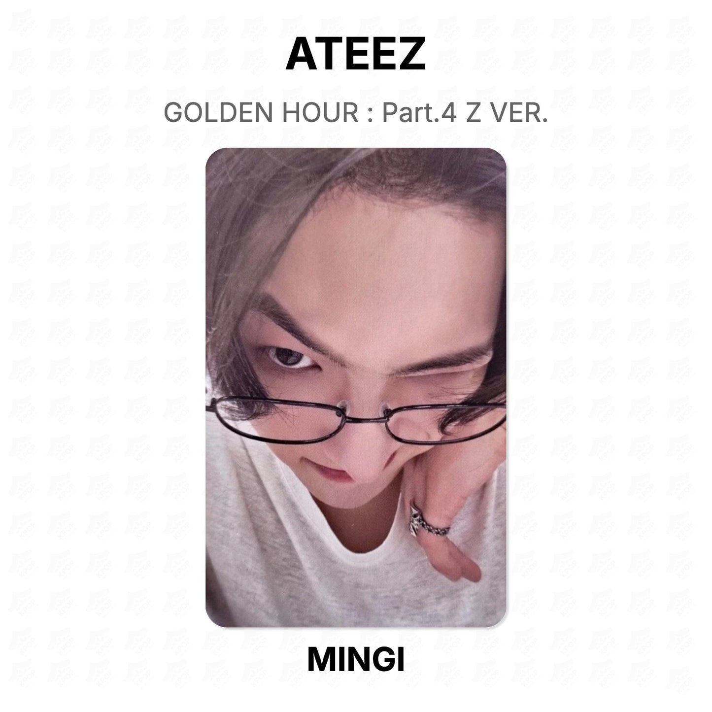 ATEEZ GOLDEN HOUR : Part.4 Z VER. Official Photocard